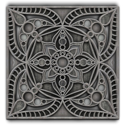 Rustic Reflection Mandala