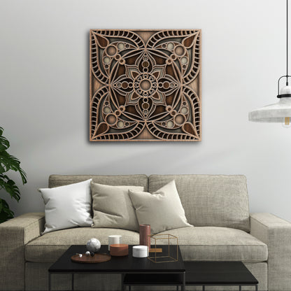Rustic Reflection Mandala