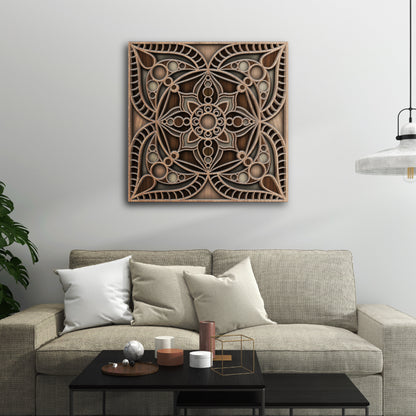 Rustic Reflection Mandala
