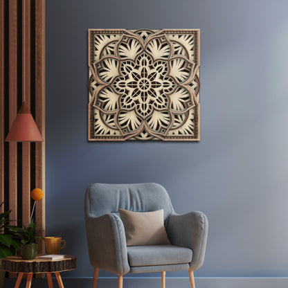Serenity Square Mandala