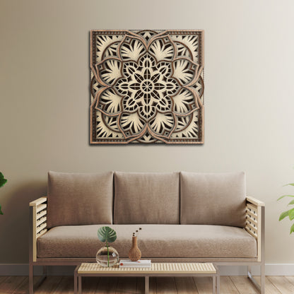 Serenity Square Mandala