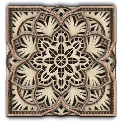 Serenity Square Mandala