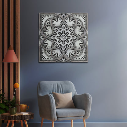 Serenity Square Mandala