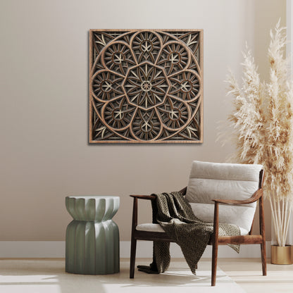 Timber Tranquility Mandala
