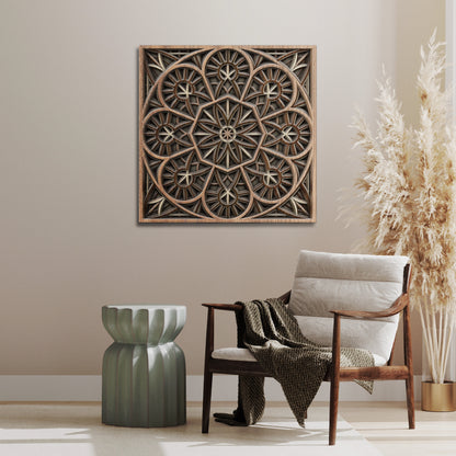 Timber Tranquility Mandala