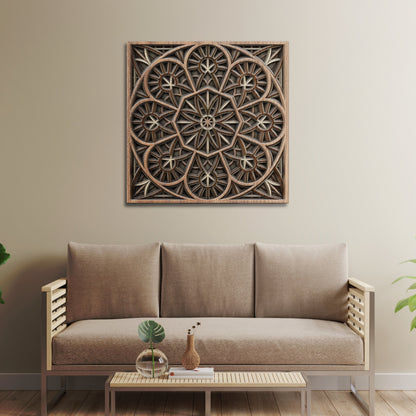 Timber Tranquility Mandala