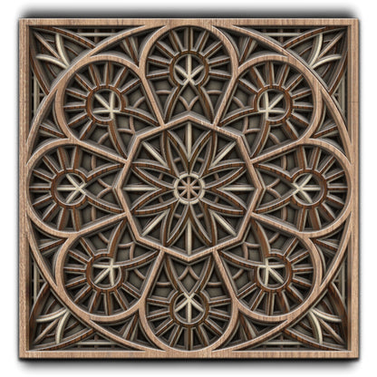 Timber Tranquility Mandala