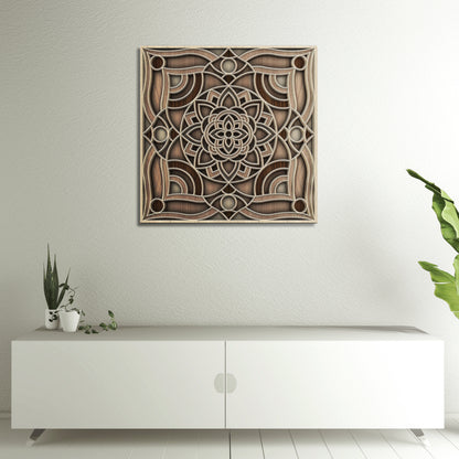 Woodland Symmetry Mandala