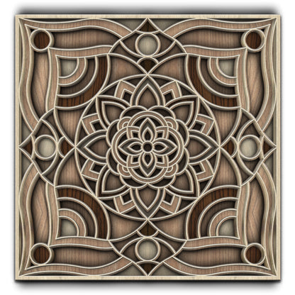 Woodland Symmetry Mandala