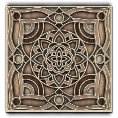 Woodland Symmetry Mandala